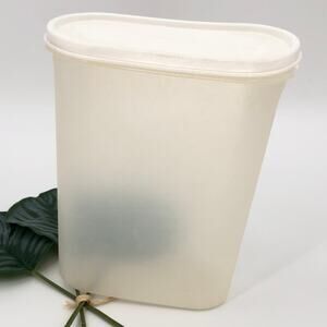 Vintage Tupperware White Snap Lid 9 3/4 Cups Module Mate 1614-21 Food Container